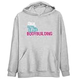 Real Guys Love Bodybuilding Sports Mens Hoodie (Heather Gray, Sizes X-Small - XXX-Large)