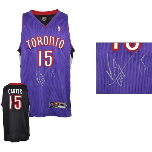 Mounted Memories Toronto Raptors Vince Carter Autographed Authentic Road Jersey