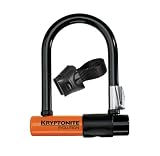 Kryptonite Evolution Mini-5 Bicycle U-Lock with Transit FlexFrame Bracket (3.25-Inch x 5.5-Inch)