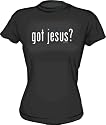 got jesus ? Women's Babydoll tee Shirt in 6 Colors Small thru XL