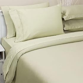 400TC Single Ply 100% Cotton Sheet Set, Queen, Chocolate by SmartBargains