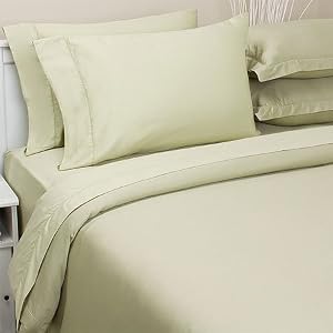 400TC Single Ply 100% Cotton Sheet Set, King, Chocolate by SmartBargains