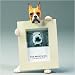 Boxer Dog 2.5 x 3.5-inch Handpainted Picture Frame