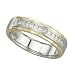 Jewelry : 14K Two Tone Gold 1/2 ct. Princess Cut Diamond Men's Band