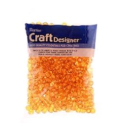 Pony Beads, Sun Gold, 6 x 9mm, 480pc Pkg