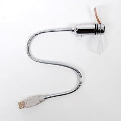 Laptop Notebook Flexibel USB Ventilator Silbern