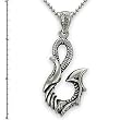 Stainless Steel Men's Pendant with Bead Chain