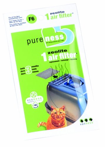 VAN NESS PLASTIC MOLDING F-6 PURE-NESS ZEOLITE AIR FILTER 6.5X4.88X.19 IN