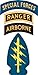 US Army Special Forces w/Ranger Airborne Tabs Decal Sticker 5.5