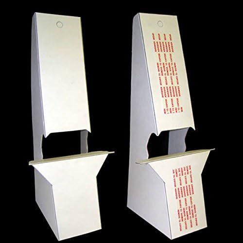 10" White Easel Back, Self-Stick, Heavy Duty - 2X Stronger, Supports Signs up to 14 High (Pack of 25)