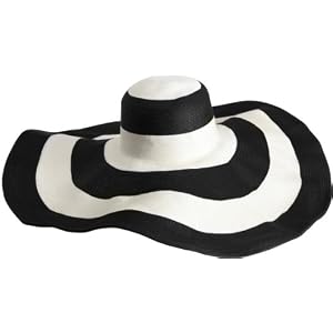 San Diego Women's Stripe Paper Braid X Large Brim Hat