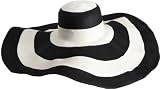 San Diego Women's Stripe Paper Braid X Large Brim Hat