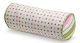 Confetti Girl Dot Bolster Pillow with Stripe Ends