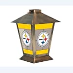 Pittsburgh Steelers NFL Glass & Metal Candle Lantern (11")