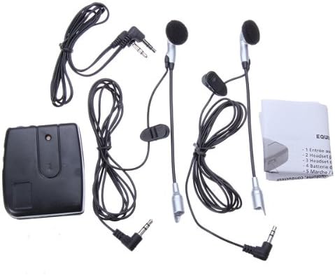 Motorcycle Helmet to Helmet Intercom Set 2 Headsets MP3 Input