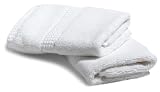  : Pinzon Bamboo Cotton 2-Pack Washcloths, White