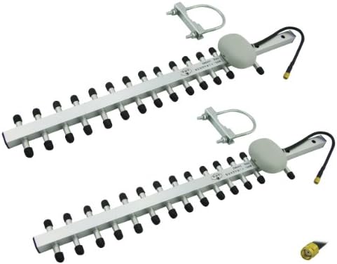 Super Power Supply® 2 x 13dBi 2.4GHz WiFi RP-SMA Yagi Antennas for WiFi Range Extender Netgear EX6200 ; PCI-E Express Cards Asus PCE-AC56 PCE-53 PCE-N15 TP-Link TL-WDN3800 TL-WN851ND TL-WN881ND ; Wireless Router TP-Link Archer C2 TL-MR3420 TL-WR842ND TL-841HP TL-WA801ND TL-WA830RE TL-WR843ND D-Link DHP-1320 DAP-1665 DAP-2360 DAP-2310 DAP-2565 ; USB Adapter TP-Link Tl-WN8200ND Omni Directional Wireless Long Range Booster Extension also works with Mini PCIe PCI and USB Cards WLAN Network Repeater