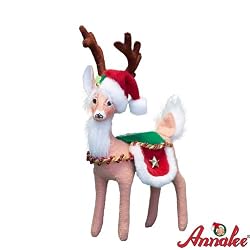 8" Holiday Twist Reindeer By Annalee