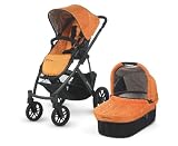 2012 Uppa Baby Vista Stroller In Drew (Tangerine/Graphite Frame)