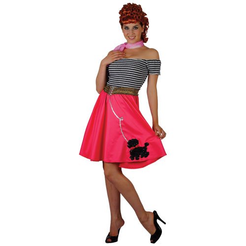 Grease Fab 50s Poodle Fancy Dress Costume by Wicked S - Adult Fancy ...