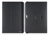 iPearl Black Carrying Folia Cover Case, with Built-in Stand, hand strap and card holder for Samsung GALAXY Tab 10.1 Wi-Fi (NOT Compatible with Verizon 4G LTE) + Case Star cellphone bag