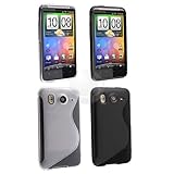 2 Tones S Shape Hybrid TPU Candy Skin Cases Covers for HTC Desire HD / Ace  ....