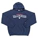 New York Yankees MLB "Goalie" Hooded Sweatshirt (Navy Blue) (Full Chest Logo)