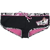 VOLCOM Stone Check Womens Swimsuit Bottom - Black/Pink