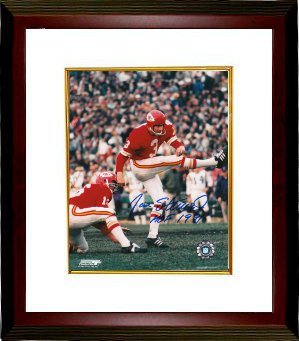 Jan Stenerud signed Kansas City Chiefs 8x10 Photo HOF 91 Custom Framed