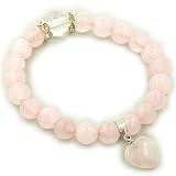 Swarovski And Rose Quartz Heart Love Talisman Bracelet