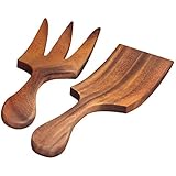 Ironwood Gourmet, Acacia Wood, Set of 2, 10-inch Large Salad Utensil Set
