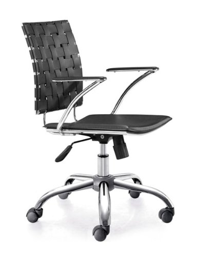 Leatherette Office Chair - Criss Cross Office Chair - Zuo Modern - 205030