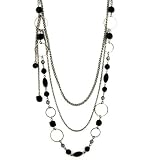 Conversation Pieces Hematite and Onyx Tones Necklace