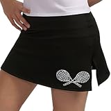 Rhinestone A-Line Tennis Skort