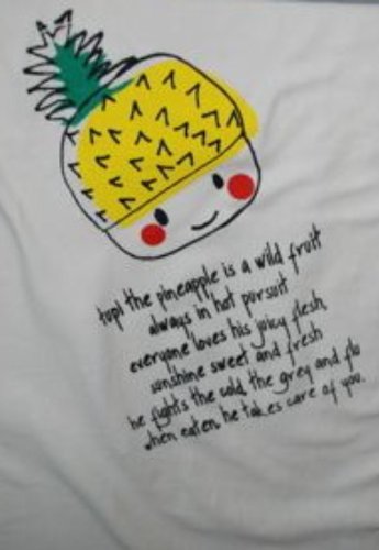 Tupi the Pineapple Organic Blanket