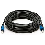 BlueRigger Digital Optical Audio Toslink Cable (25 feet)- CL3 Rated