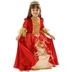 Disney Belle Red Fancy Dress Costume & Tiara
