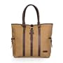 Olive n Figs Khaki 100% Cotton Canvas Office Tote