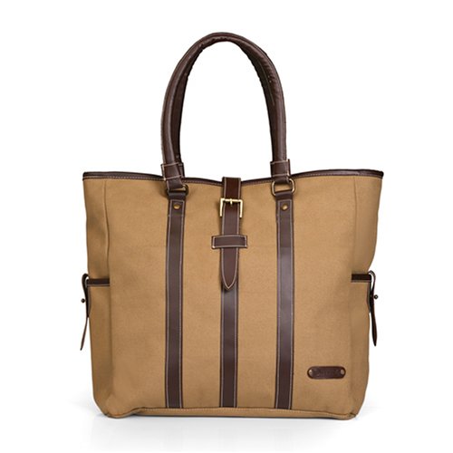 olive n figs khaki 100 cotton canvas office tote  more detail click!