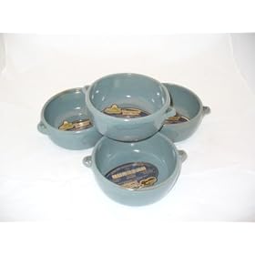Terracotta Cobalt Blue Soup/Pie Pot Set