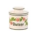 Butter Bell Classic Hand Painted Raised Floral Crock