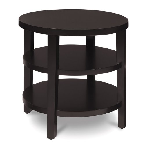 Avenue Six Merge 20 Inch Round Espresso End Table