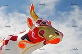 'The Cow!' Wall Decal - 18"W x 12"H Removable Graphic