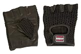 Mesh / Leather Gloves (L) - Black