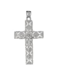 Clevereves 14K White Gold Pendant Cross 7.9 - Gram(s)