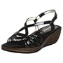 Aquatalia by Marvin K. Women's Bay-P Wedge,Black,9.5 M
