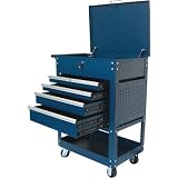 Excel TC3005-Blue 31-Inch Steel Tool Cart, Blue