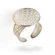 Sterling Silver Texture Ring with Snakeskin Patterns #7511 SR OLR