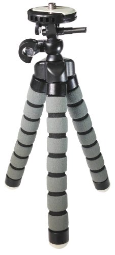 Polaroid IF045 Digital Camera Tripod Flexible Small Tripod - for Compact Digital Cameras and Camcorders - Approx 9" H