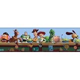 York Wallcoverings Disney Kids DK5800BD Toy Story Border, Blue York Wallcoverings Disney Kids DK5800BD Toy Story Border, Blue